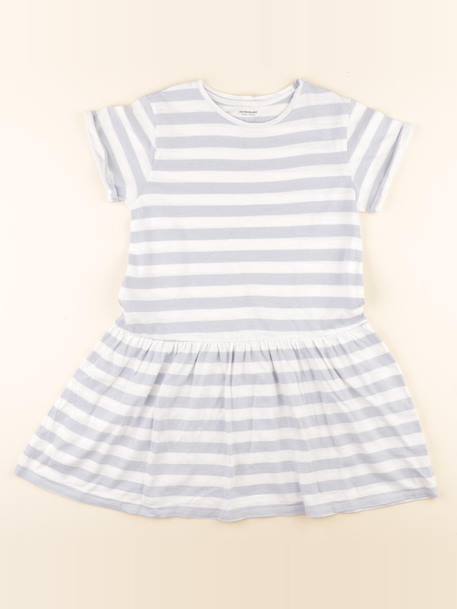 Robe - 10 ans Blanc, bleu 1 - vertbaudet enfant 