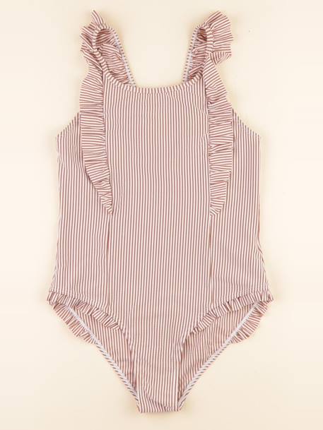 Maillot de bain - 13/14 ans Beige, rouge 1 - vertbaudet enfant 