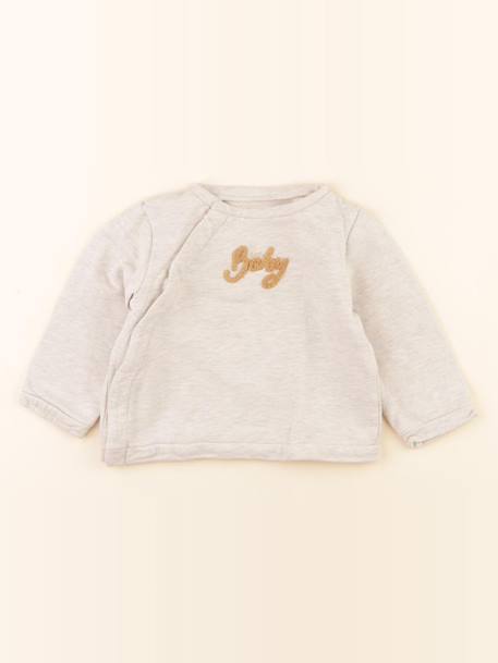 Sweat - 12 mois Gris 1 - vertbaudet enfant 