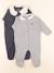 Lot de 2 pyjamas coton - 6 mois Bleu 1 - vertbaudet enfant 
