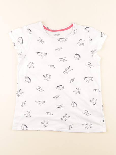 Tee-shirt - 10 ans Blanc 1 - vertbaudet enfant 