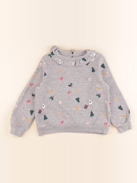 Sweat - 5 ans Gris 1 - vertbaudet enfant 