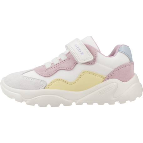 Baskets enfant fille en textile Blanc c1138 2 - vertbaudet enfant 