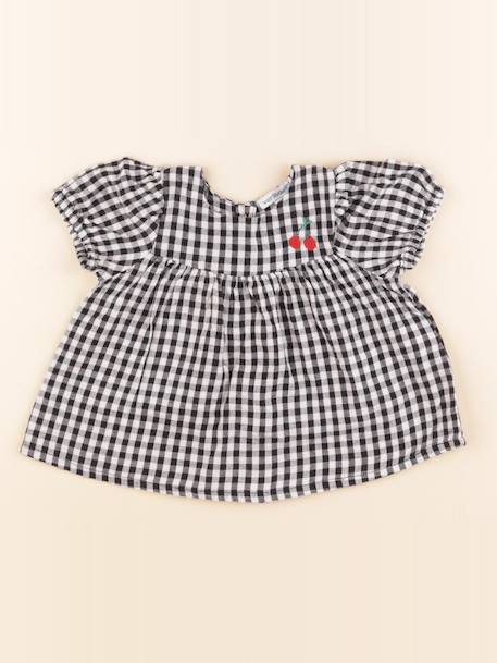 Blouse - 6 mois Blanc, noir 1 - vertbaudet enfant 