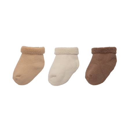 Chaussettes naissance Marron+Vert 1 - vertbaudet enfant 