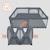 Grand parc bébé florence xl easy fold 180 x 200 cm avec pliage rapide et sac de transport Grey stone 2 - vertbaudet enfant 