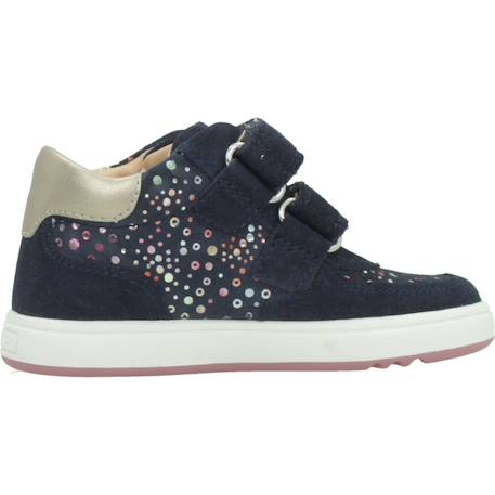 Bottes bébé fille en cuir Noir+Violet 1 - vertbaudet enfant 