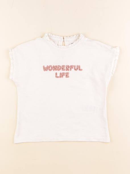 Tee-shirt - 5 ans Blanc 1 - vertbaudet enfant 