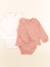 Lot de 2 bodies en coton - 12 mois Beige, rose 1 - vertbaudet enfant 