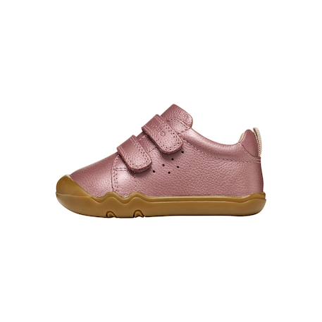 Baskets bébé basses à scratch Ivory clair+Rose sombre 7 - vertbaudet enfant 