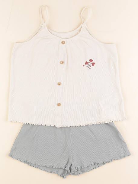 Pyjama coton - 5 ans Beige, vert 1 - vertbaudet enfant 
