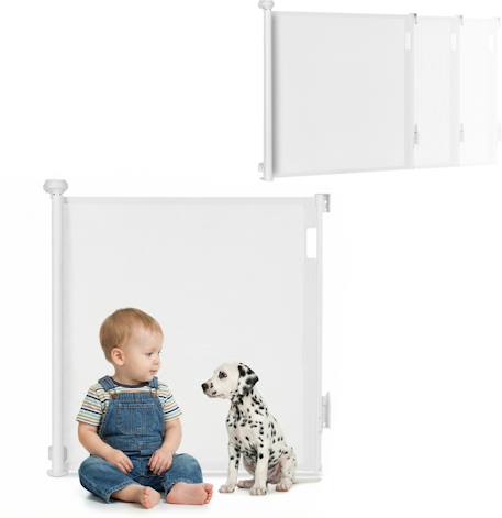 Barrière de sécurité rétractable thea jusqu’à 140 cm sans seuil Black onyx+Grey concrete+White 13 - vertbaudet enfant 