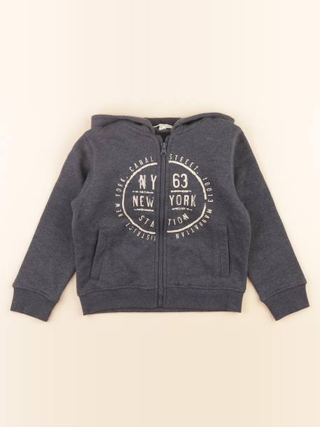Sweat - 5 ans Gris 1 - vertbaudet enfant 