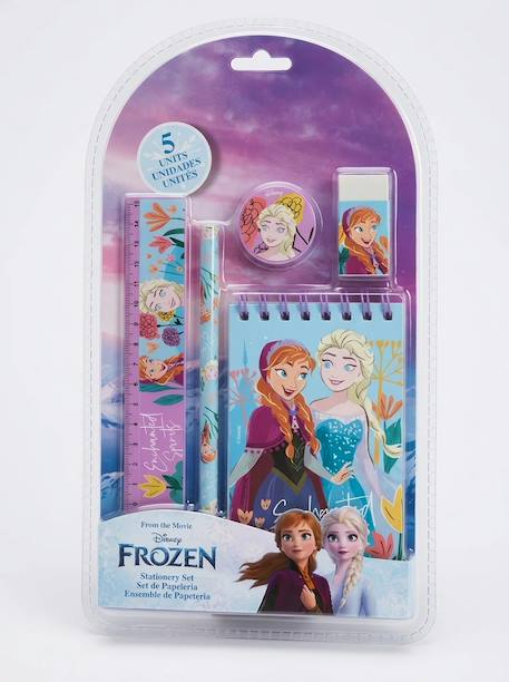 Set de papeterie la reine des neiges 5 pièces Lilas 3 - vertbaudet enfant 