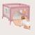Parc bébé mille 100 x 100 cm avec matelas haute densité, roulettes et jouets à velcro Grey beige+Grey green+Pink 16 - vertbaudet enfant 