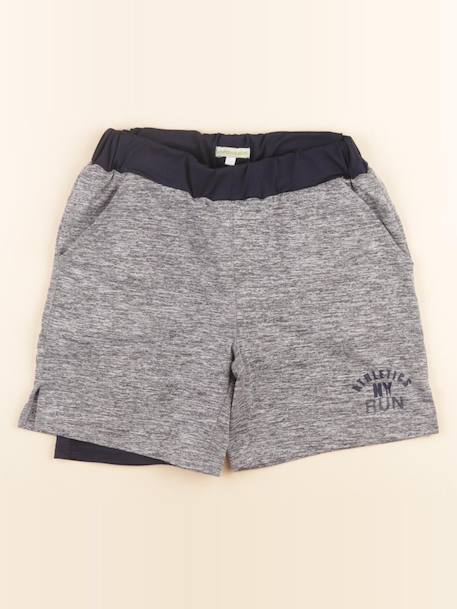 Short de sport - 8 ans Bleu, gris 1 - vertbaudet enfant 