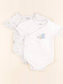 Seconde main-Garçon-Lot de 2 bodies en coton - 9 mois