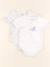 Lot de 2 bodies en coton - 9 mois Blanc 1 - vertbaudet enfant 