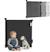 Barrière de sécurité rétractable thea jusqu’à 140 cm sans seuil Black onyx+Grey concrete+White 1 - vertbaudet enfant 
