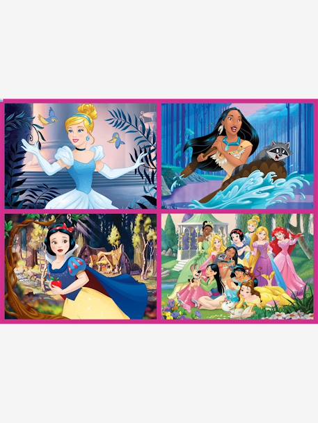 Lot de 4 puzzles progressifs de 50 à 150 pièces Disney® Princesses EDUCA rose 2 - vertbaudet enfant 