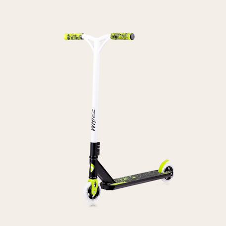 Trottinette acrobatique whizz avec guidon large et roulements abec-9 Black carbon yellow+Green lime black 8 - vertbaudet enfant 
