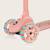Draisienne trottinette évolutive franky jusqu’à 50 kg avec roues lumineuses et panier Beige+Pink rose 12 - vertbaudet enfant 