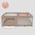 Grand parc bébé florence xl easy fold 180 x 200 cm avec pliage rapide et sac de transport Beige sand+Grey stone 4 - vertbaudet enfant 