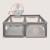 Grand parc bébé willow xl avec côtés en maille et grille de protection Beige sand+Grey concrete 10 - vertbaudet enfant 
