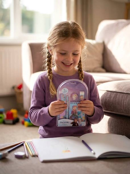 Set de papeterie la reine des neiges 5 pièces Lilas 2 - vertbaudet enfant 