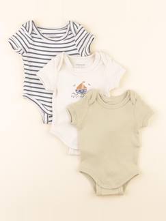 Seconde main-Garçon-Lot de 3 bodies en coton - 1 mois