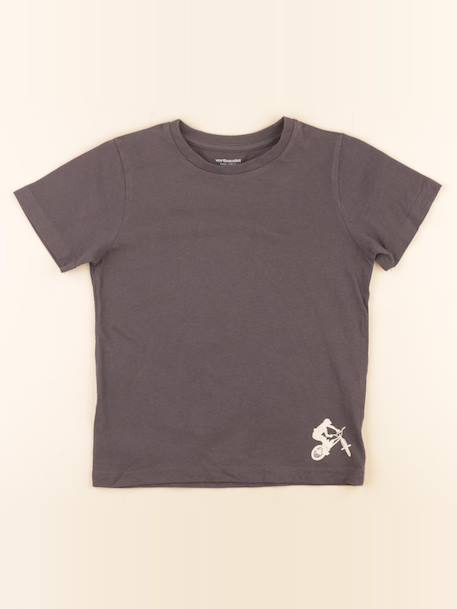 Tee-shirt - 6 ans Gris 1 - vertbaudet enfant 