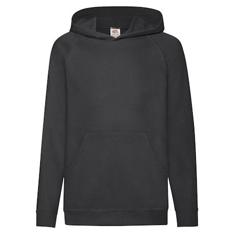 Sweat à capuche coton Blanc+Bleu roi+Gris chiné+Noir 7 - vertbaudet enfant 