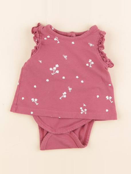 Body tee-shirt - 1 mois Rose 1 - vertbaudet enfant 