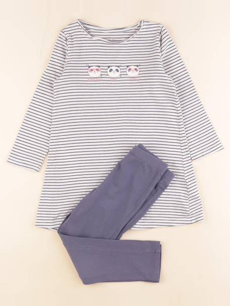 Pyjama coton - 4 ans Blanc, bleu 1 - vertbaudet enfant 