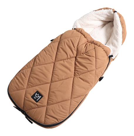 Chancelière pour poussette XL TOO camel+noir / créme 2 - vertbaudet enfant 