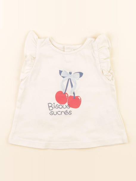 Tee-shirt - 3 mois Beige 1 - vertbaudet enfant 