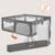 Grand parc bébé willow xl avec côtés en maille et grille de protection Beige sand+Grey concrete 12 - vertbaudet enfant 