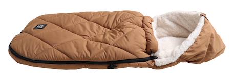 Chancelière pour poussette XL TOO camel+noir / créme 3 - vertbaudet enfant 