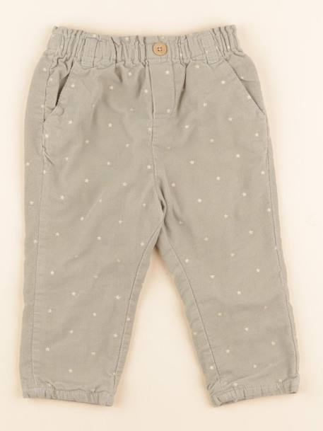 Pantalon - 18 mois Vert, or 1 - vertbaudet enfant 