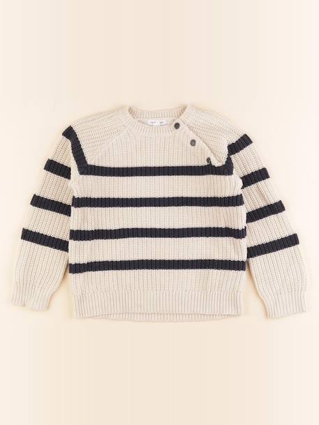 Pull - 5 ans Beige, bleu 1 - vertbaudet enfant 