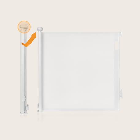 Barrière de sécurité rétractable thea jusqu’à 140 cm sans seuil Black onyx+Grey concrete+White 16 - vertbaudet enfant 