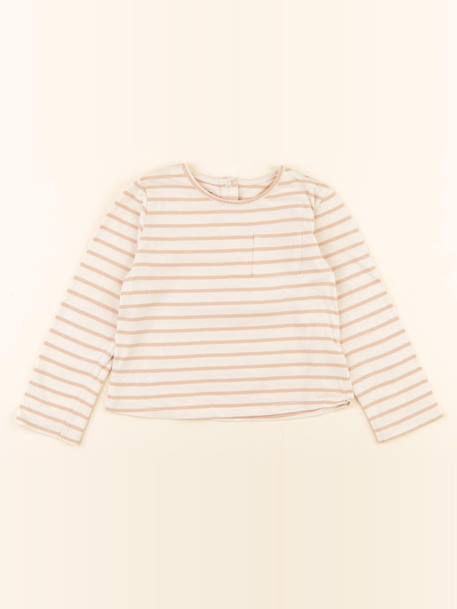 Tee-shirt - 36 mois Beige 1 - vertbaudet enfant 