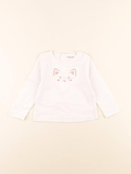 Tee-shirt - 9 mois Beige 1 - vertbaudet enfant 