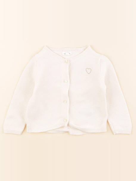 Gilet - 6 mois Blanc 1 - vertbaudet enfant 
