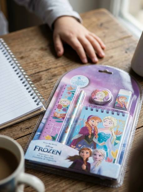 Set de papeterie la reine des neiges 5 pièces Lilas 4 - vertbaudet enfant 