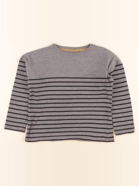 Tee-shirt - 8 ans Gris 1 - vertbaudet enfant 
