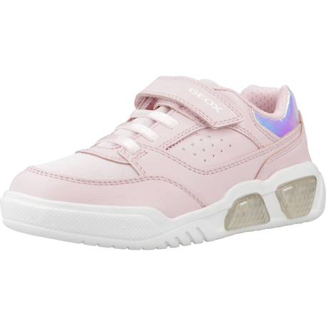 Baskets enfant fille Blanc c0761+Rose c8w1z 10 - vertbaudet enfant 