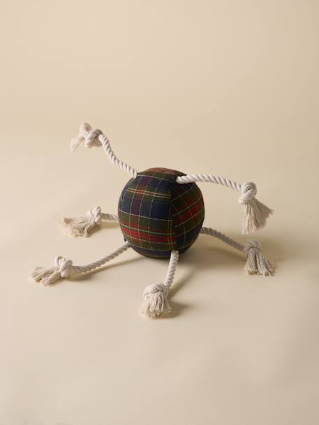 Balle pour chien motif tartan - collection fine truffe Carreaux ecossais vert 5 - vertbaudet enfant 