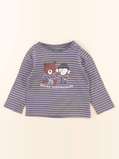 Tee-shirt - 18 mois Bleu 1 - vertbaudet enfant 