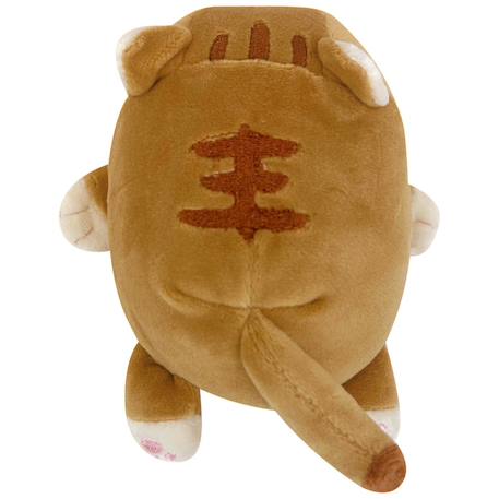 Porte-clé peluche nemu nemu mugi le chat brun (11 cm) Marron, beige, rose 5 - vertbaudet enfant 